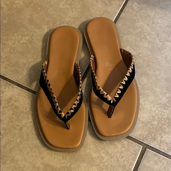 Seychelles Shoes - Seychelles  Black and Tan 7.5 Sandals